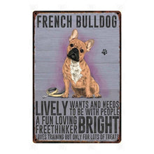 Load image into Gallery viewer, Why I Love My Black and White Cocker Spaniel Tin Poster - Series 1-Sign Board-Cocker Spaniel, Dogs, Home Decor, Sign Board-French Bulldog-13
