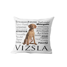 Load image into Gallery viewer, Why I Love My Black Labrador Cushion Cover-Home Decor-Black Labrador, Cushion Cover, Dogs, Home Decor, Labrador-45x45cm-Vizsla-29