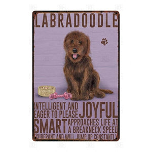 Why I Love My Black Labrador Tin Poster - Series 1-Sign Board-Black Labrador, Dogs, Home Decor, Labrador, Sign Board-Labradoodle - Red-20