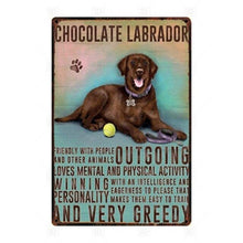 Load image into Gallery viewer, Why I Love My Border Collie Tin Poster - Series 1-Sign Board-Border Collie, Dogs, Home Decor, Sign Board-Labrador - Chocolate-19