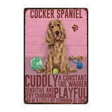Load image into Gallery viewer, Why I Love My Border Collie Tin Poster - Series 1-Sign Board-Border Collie, Dogs, Home Decor, Sign Board-Cocker Spaniel - Golden-8