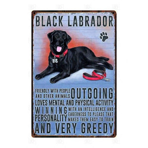 Why I Love My English Springer Spaniel Tin Poster - Series 1-Sign Board-Dogs, English Springer Spaniel, Home Decor, Sign Board-Labrador - Black-18