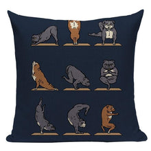 Load image into Gallery viewer, Yoga Beagle Cushion CoverCushion CoverOne SizeStaffordshire Bull Terrier