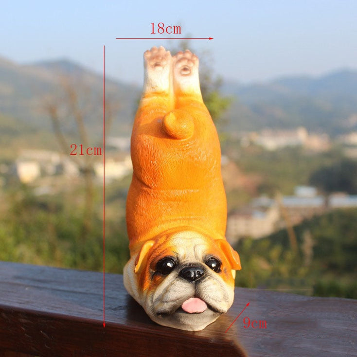 Yoga English Bulldog Garden Statue-Home Decor-Dogs, English Bulldog, Home Decor, Statue-4