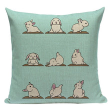 Load image into Gallery viewer, Yoga Shiba Inu Cushion Cover-Cushion Cover-Cushion Cover, Dogs, Home Decor, Shiba Inu-One Size-Rabbit-16