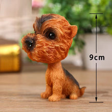 Load image into Gallery viewer, Image of a yorkie bobblehead made of resin