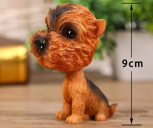 Image of a yorkshire terrier booblehead made of resin