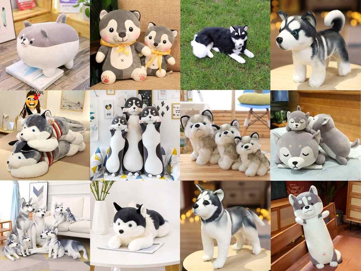 Adorable White Puppy Stuffed Animal Set - PlushThis