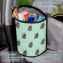 Load image into Gallery viewer, Happy Happy Black French Bulldogs Multipurpose Car Storage Bag - 4 Colors-Car Accessories-Bags, Car Accessories, French Bulldog-16