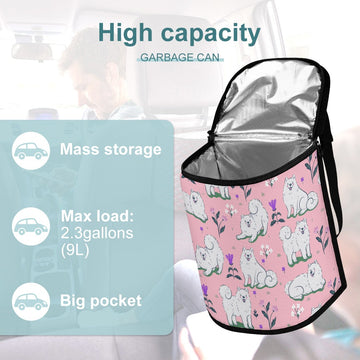 Flower Garden Samoyeds Multipurpose Car Storage Bag - 5 Colors-Car Accessories-Bags, Car Accessories, Samoyed-2