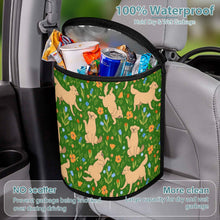 Load image into Gallery viewer, Flower Garden Golden Retrievers Multipurpose Car Storage Bag - 4 Colors-Car Accessories-Bags, Car Accessories, Golden Retriever-18
