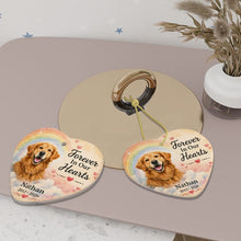 Load image into Gallery viewer, Golden Retriever Dog Ornament - Forever In Our Hearts Design - Personalized with Name-Christmas Ornament-Christmas,Golden Retriever,Personalize Artwork-6