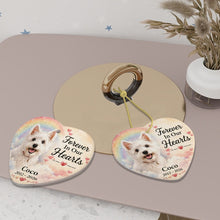 Load image into Gallery viewer, Westie Dog Ornament - Forever In Our Hearts Design - Personalized with Name-Christmas Ornament-Christmas,Personalize Artwork,West Highland Terrier-6