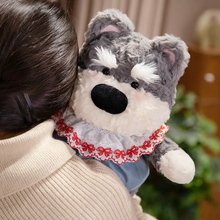 Load image into Gallery viewer, Adorable Salt and Pepper Schnauzer Stuffed Animal Plush Toy-Stuffed Animals-Dog Memorial Gifts,Schnauzer,Stuffed Animal-6
