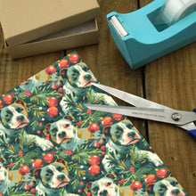 Load image into Gallery viewer, Pine and Pit Bulls Christmas Canopy Gift Wrapping Paper - 2 Rolls-Christmas Ornament-Christmas,Pit Bull,Wrapping Paper-4