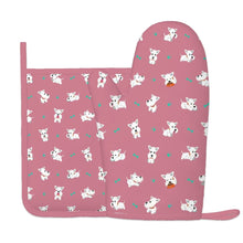 Load image into Gallery viewer, Infinite West Highland Terrier Love Oven Mitts and Pot Holder Set-Kitchen Decor-Accessories,Dog Mom Gifts,West Highland Terrier-7