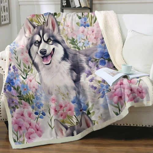 Husky clearance fleece blanket