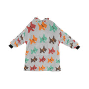 Multicolor Scottie Dog Love Blanket Hoodie for Women - 4 Colors-Apparel-Blanket Hoodie, Blankets, Scottish Terrier-9