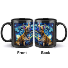 Load image into Gallery viewer, Starry Night Fawn Frenchie Coffee Mug-Mug-French Bulldog, Home Decor, Mugs-Black-2
