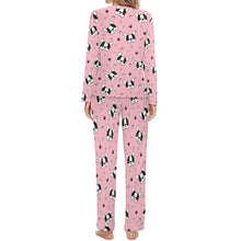 Load image into Gallery viewer, Infinite Boston Terrier Love Women&#39;s Soft Pajama Set - 4 Colors-Pajamas-Apparel, Boston Terrier, Pajamas-15