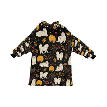 Load image into Gallery viewer, Autumn Bliss Fluffy Eskimos Blanket Hoodie-Black-ONE SIZE-33