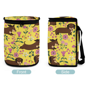 Flower Garden Dachshund Love Multipurpose Car Storage Bag - 4 Colors-Car Accessories-Bags, Car Accessories, Dachshund-6