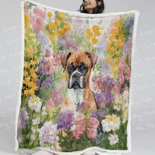 Load image into Gallery viewer, Springtime Summer Boxer Love Soft Warm Fleece Blanket-Blanket-Blankets, Boxer, Home Decor-3