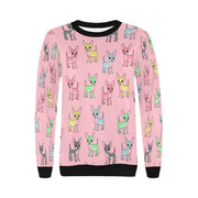 Multicolor Chihuahuas Love Women's Sweatshirt - 4 Colors-Apparel-Apparel, Chihuahua, Sweatshirt-8