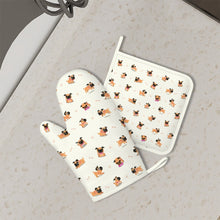 Load image into Gallery viewer, Playful Pug Adventure Oven Mitts and Pot Holder Set-Kitchen Decor-Accessories,Dog Mom Gifts,Pug-2