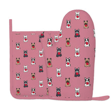 Load image into Gallery viewer, My Frenchie My Heart Oven Mitts and Pot Holder Set-Kitchen Decor-Accessories,Dog Mom Gifts,French Bulldog-10