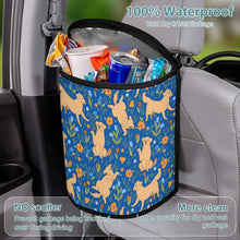 Load image into Gallery viewer, Flower Garden Golden Retrievers Multipurpose Car Storage Bag - 4 Colors-Car Accessories-Bags, Car Accessories, Golden Retriever-17