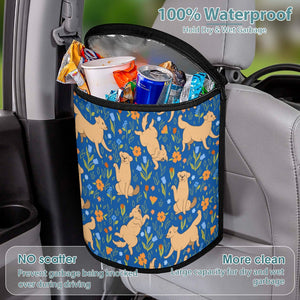 Flower Garden Golden Retrievers Multipurpose Car Storage Bag - 4 Colors-Car Accessories-Bags, Car Accessories, Golden Retriever-17