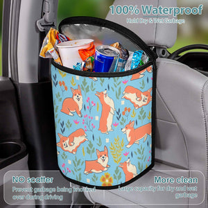 Flower Garden Corgi Love Multipurpose Car Storage Bag - 4 Colors-Car Accessories-Bags, Car Accessories, Corgi-16