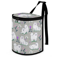 Load image into Gallery viewer, Flower Garden Samoyeds Multipurpose Car Storage Bag - 5 Colors-Car Accessories-Bags, Car Accessories, Samoyed-Gray-5