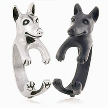 Load image into Gallery viewer, 3D Bull Terrier Finger Wrap Rings-Dog Themed Jewellery-Bull Terrier, Jewellery, Ring-4