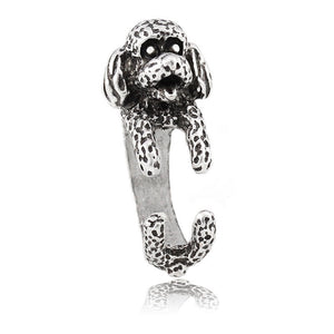 3D Doodle / Toy Poodle Finger Wrap Rings-Dog Themed Jewellery-Dogs, Doodle, Goldendoodle, Jewellery, Labradoodle, Ring, Toy Poodle-3