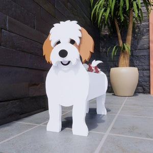 3D Bearded Collie Love Small Flower Planter-Home Decor-Bearded Collie, Dogs, Flower Pot, Home Decor-10