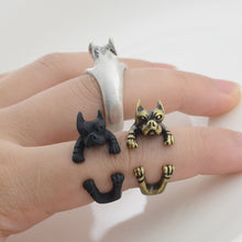 Load image into Gallery viewer, 3D American Pit Bull Terrier Finger Wrap Rings-Dog Themed Jewellery-American Pit Bull Terrier, Dogs, Jewellery, Ring-6