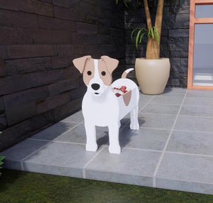 3D American Bull Terrier Love Small Flower Planter-Home Decor-American Bully, American Pit Bull Terrier, Dogs, Flower Pot, Home Decor-Jack Russell Terrier-5