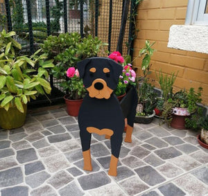 3D American Bull Terrier Love Small Flower Planter-Home Decor-American Bully, American Pit Bull Terrier, Dogs, Flower Pot, Home Decor-Rottweiler-6