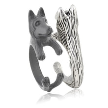 Load image into Gallery viewer, 3D Siberian Husky Finger Wrap Rings-Dog Themed Jewellery-Dogs, Jewellery, Ring, Siberian Husky-9