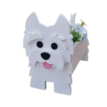 Load image into Gallery viewer, Image of a super cute Westie plant pot in the most adorable 3D Westie design