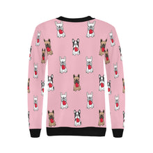 Load image into Gallery viewer, My Heart Belongs to French Bulldogs Women&#39;s Sweatshirt - 4 Colors-Apparel-Apparel, Christmas, French Bulldog, Sweatshirt-7