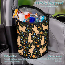 Load image into Gallery viewer, Flower Garden Yellow Labradors Multipurpose Car Storage Bag - 4 Colors-Car Accessories-Bags, Car Accessories, Labrador-Black-1