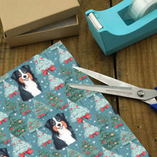 Load image into Gallery viewer, Christmas Delight Australian Shepherd Gift Wrapping Paper - 2 Rolls-Christmas Ornament-Australian Shepherd,Christmas,Wrapping Paper-4