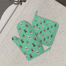 Load image into Gallery viewer, My Frenchie My Heart Oven Mitts and Pot Holder Set-Kitchen Decor-Accessories,Dog Mom Gifts,French Bulldog-3