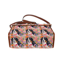 Load image into Gallery viewer, Bernese Mountain Dog in Bloom Satchel Bag Purse-Accessories-Accessories, Bags, Bernese Mountain Dog, Purse-One Size-6