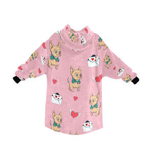 Love Letter Fawn Chihuahua Blanket Hoodie for Women - 4 Colors-Apparel-Apparel, Blankets, Chihuahua-13
