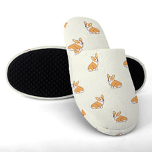 Load image into Gallery viewer, Corgi Slippers for Women - Adorable Corgi Love - Flannel-Accessories,Corgi,Dog Mom Gifts,Slippers-13