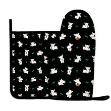 Load image into Gallery viewer, Infinite West Highland Terrier Love Oven Mitts and Pot Holder Set-Kitchen Decor-Accessories,Dog Mom Gifts,West Highland Terrier-9